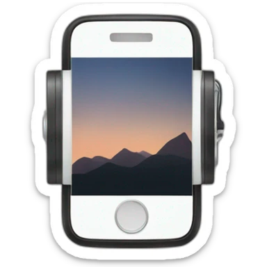 Smartphone with display where Views are going up from a reel  sticker