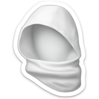 white bonnet piece of clothing sticker
