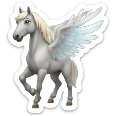 Horse with wings sticker