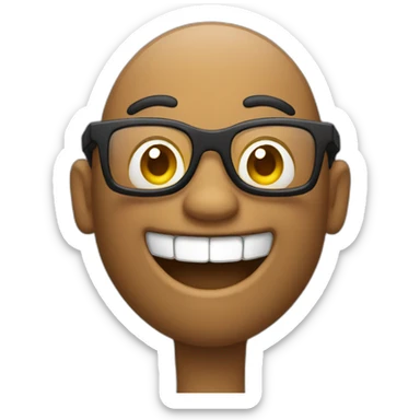 Big smiles while speaking on the mobile phone sticker