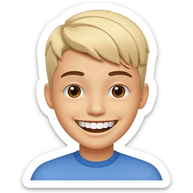 salon hair cut emoji, person with a new stylish haircut, smiling sticker