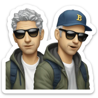 Beastie boys sabotage style emoji sticker