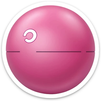 pilates pink ball sticker