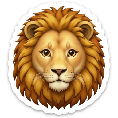 painter lion sticker