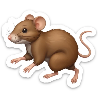 rat running on 4 sticker