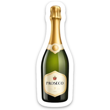 Bottle of Prosecco  sticker