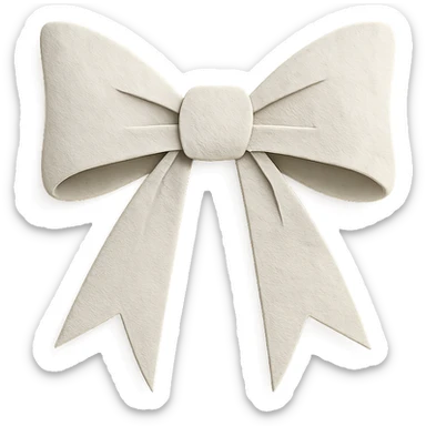 white gothic bow gothic style bow paper craft sticker