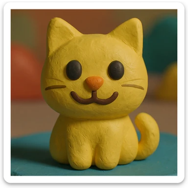 A cute cat emoji sticker