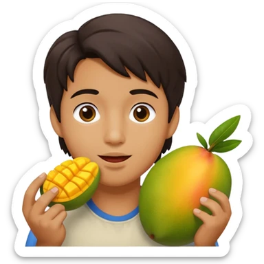 make a 67 mason eating mango name river sticker