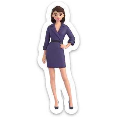 Alex Consani, high fashion model with iconic features and chic style sticker