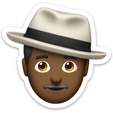 Hombre con antifaz negro gorro negro y polera a rayas como un ladron sticker