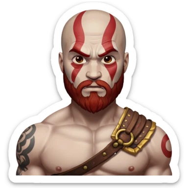 God of War Kratos (skin white) sticker
