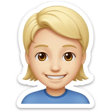 Smile with saying Yooo sticker