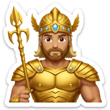 fullbody god zues sticker