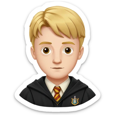 colin creevey in harry potter, wear hogwarts uniform sticker