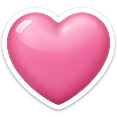 Pink heart sticker
