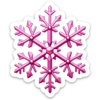 Pink snowflake 🍰 sticker