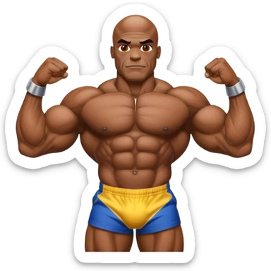 ronnie coleman senza sfondo in posa muscolare sticker