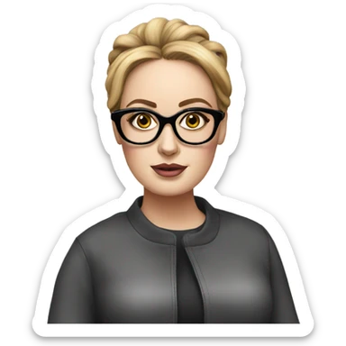 Adele with glasses hyper realistic  sticker