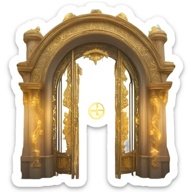 The gates of heaven sticker