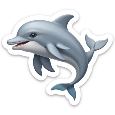 laughing dolphin sticker