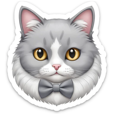 Cat with bow tie  sticker