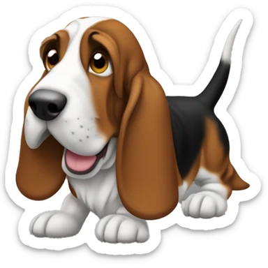 Basset hound sticker