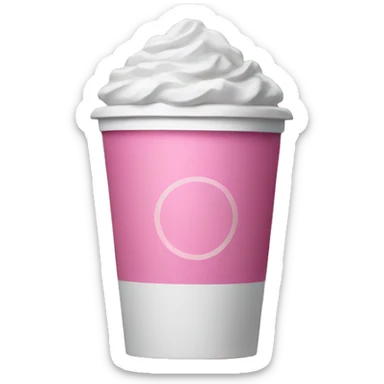Pink Starbucks cup  sticker