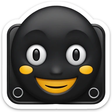 automated outreach black emoji sticker