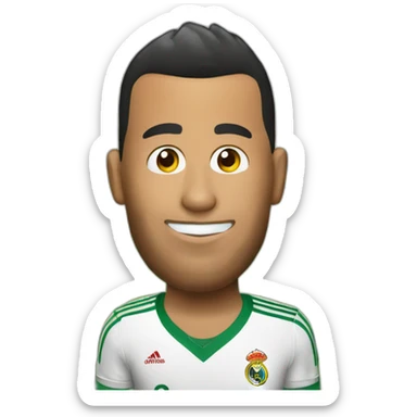 Homère bois une bière avec Ronaldo sticker