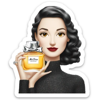 miss dior parfum sticker