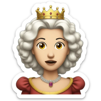 angry queen sticker