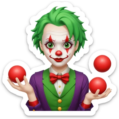 joker  Juggling Balls sticker