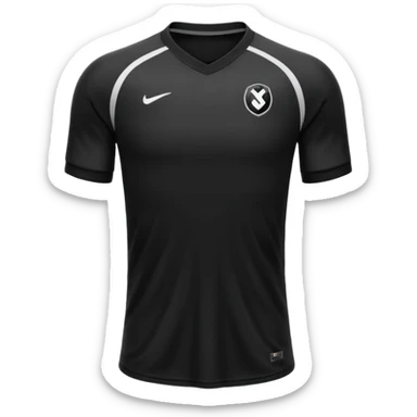 maillot football bande noir sans numéro ni logo sticker