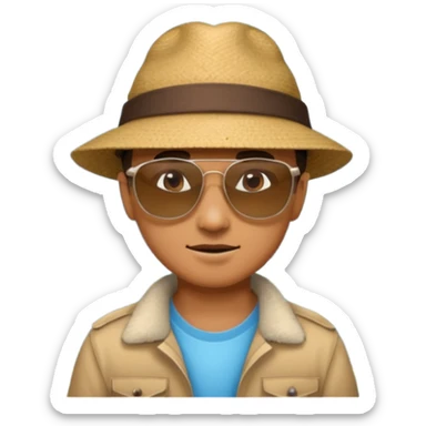 homme qui une montagne coincé dans les fesse sticker