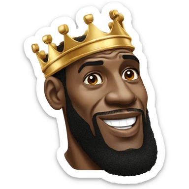 King lebron sticker