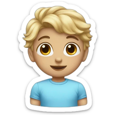 Babyblue hart sticker