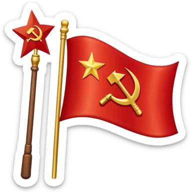 soviet flag sticker