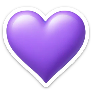 Heart purple pastel sticker