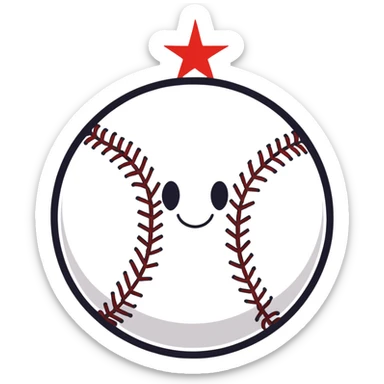 All stars baseball  sticker