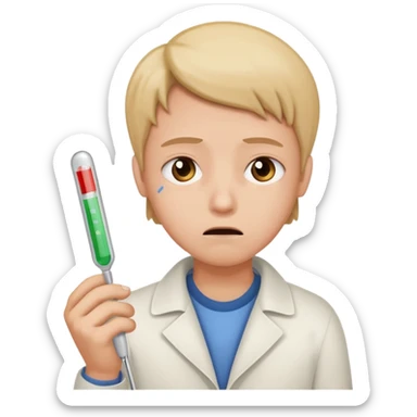 human thermometer sticker