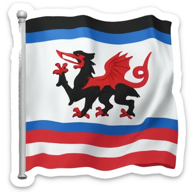 Canton fribourg flag sticker