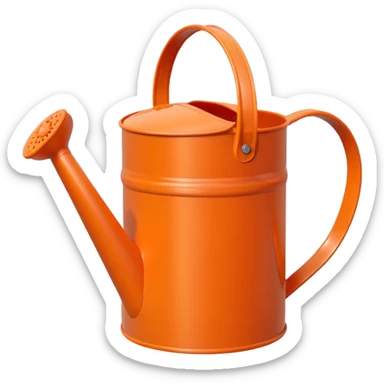 orange Watering Can sticker