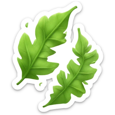 Leaves blowing in the wind  sticker
