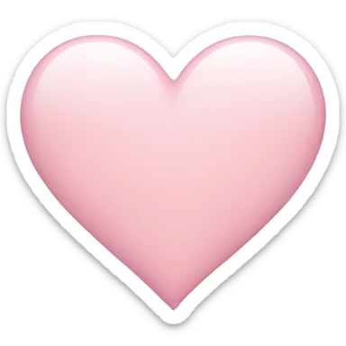 Light pink heart sticker