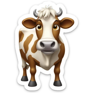 Big ugly cow sticker