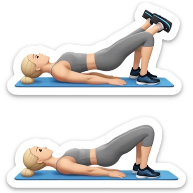 weighted glute bridges sticker