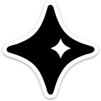 small shiny silver star solid icon suggesting perfection on a glossy black car surface, minimal subtle reflections, focus on mirror shine, elegant and minimal sticker