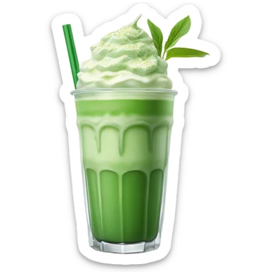 ice matcha latte sticker