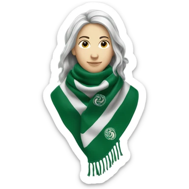 Slytherin snake scarf hogwarts sticker